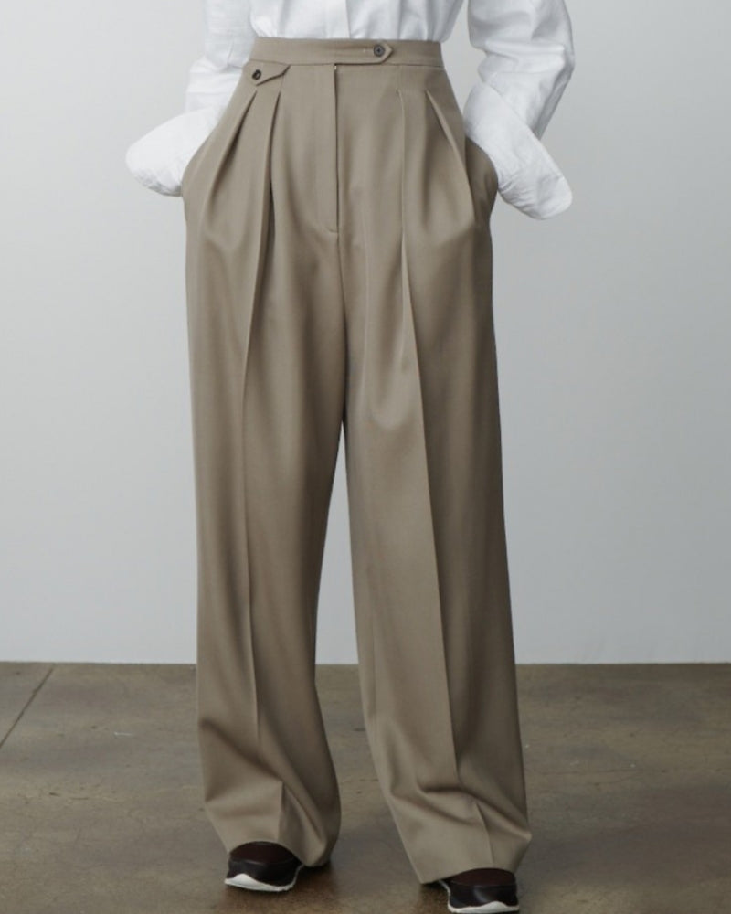 Cozy Woolen Oversized Pantalon for Effortless Comfort