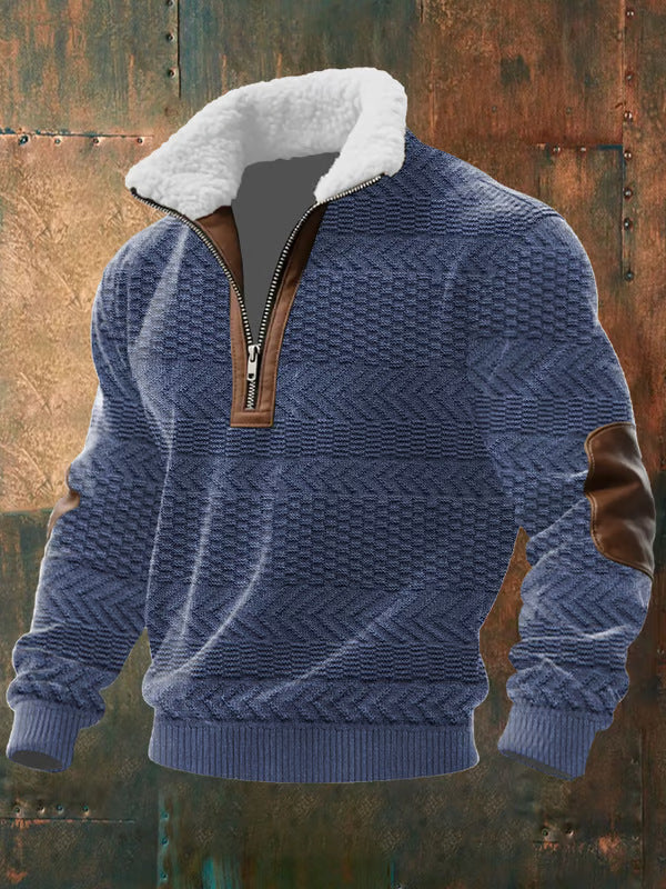 Shirt With High Collar And Lining