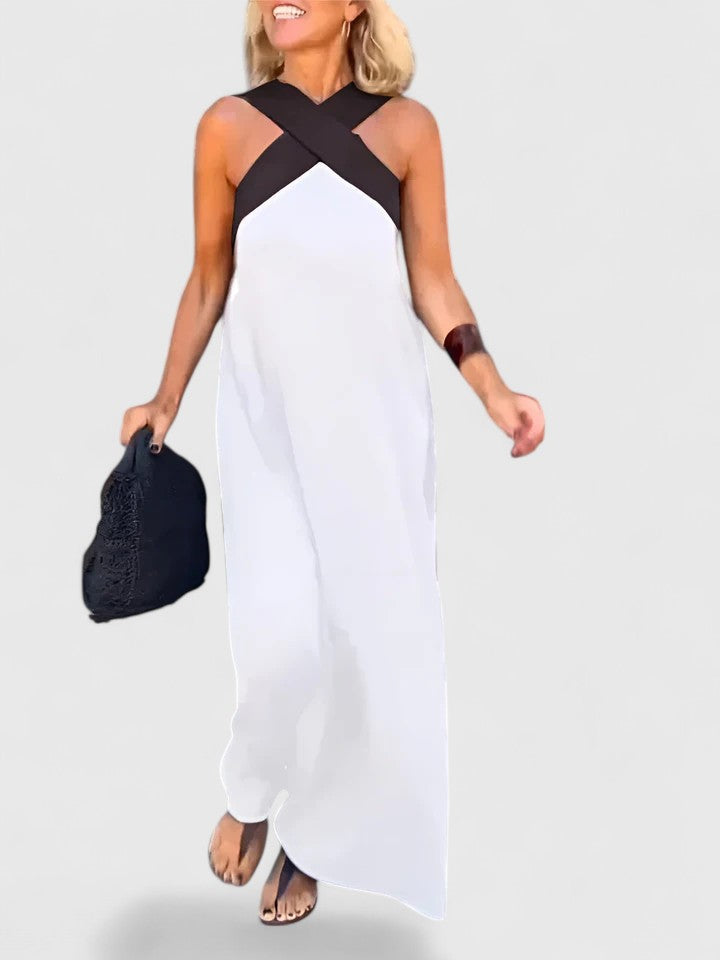 Evangeline| Elegant Crossback Dress