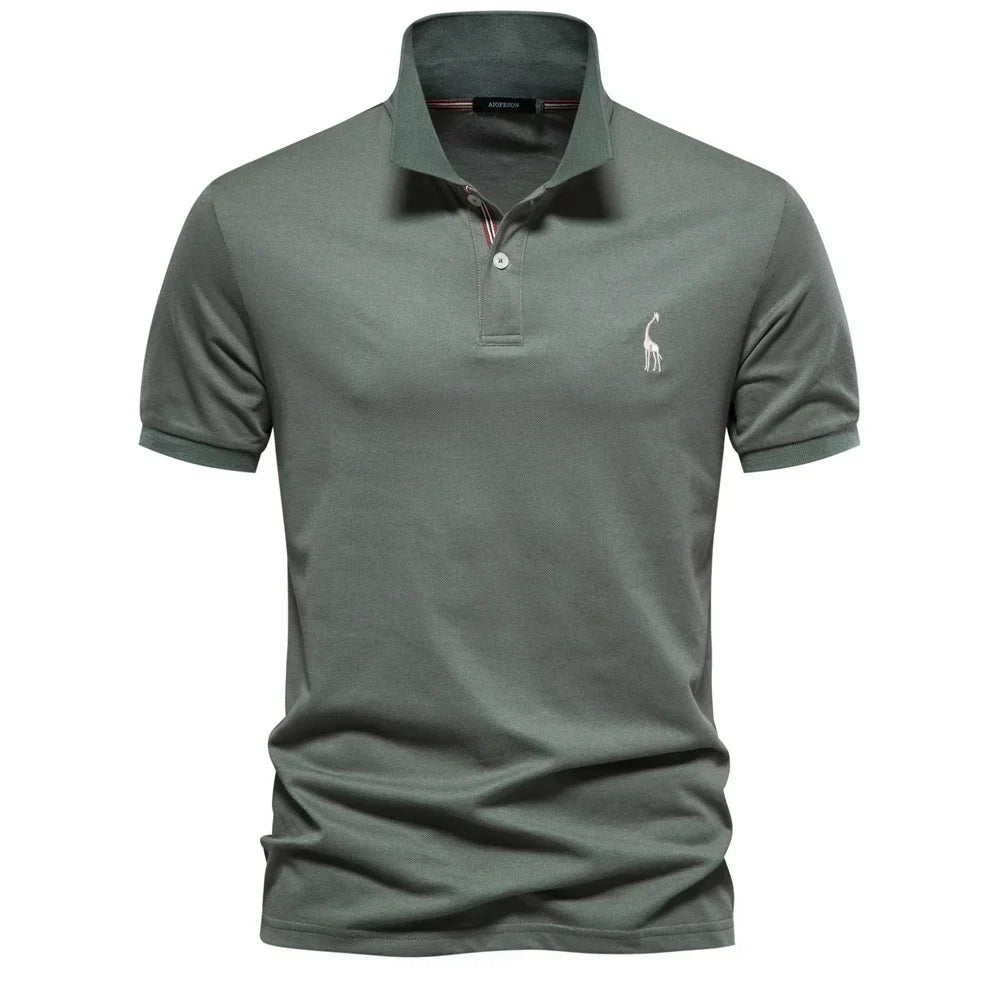 Austin | Men's Short Sleeve Button Polo Shirt