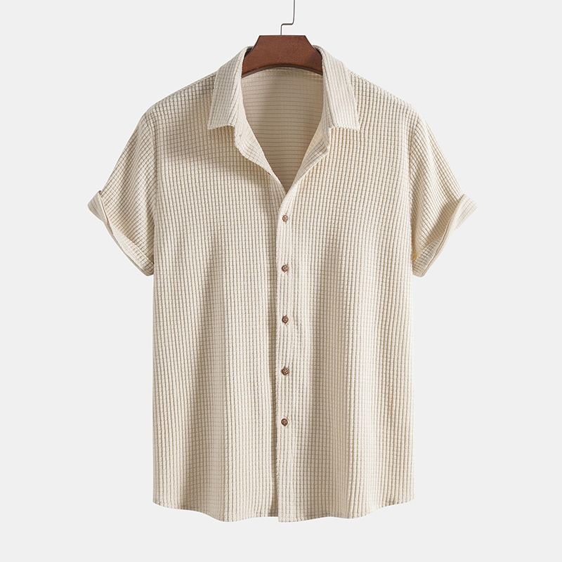 Leo | Men's Two Piece Casual Shirt Shorts Set