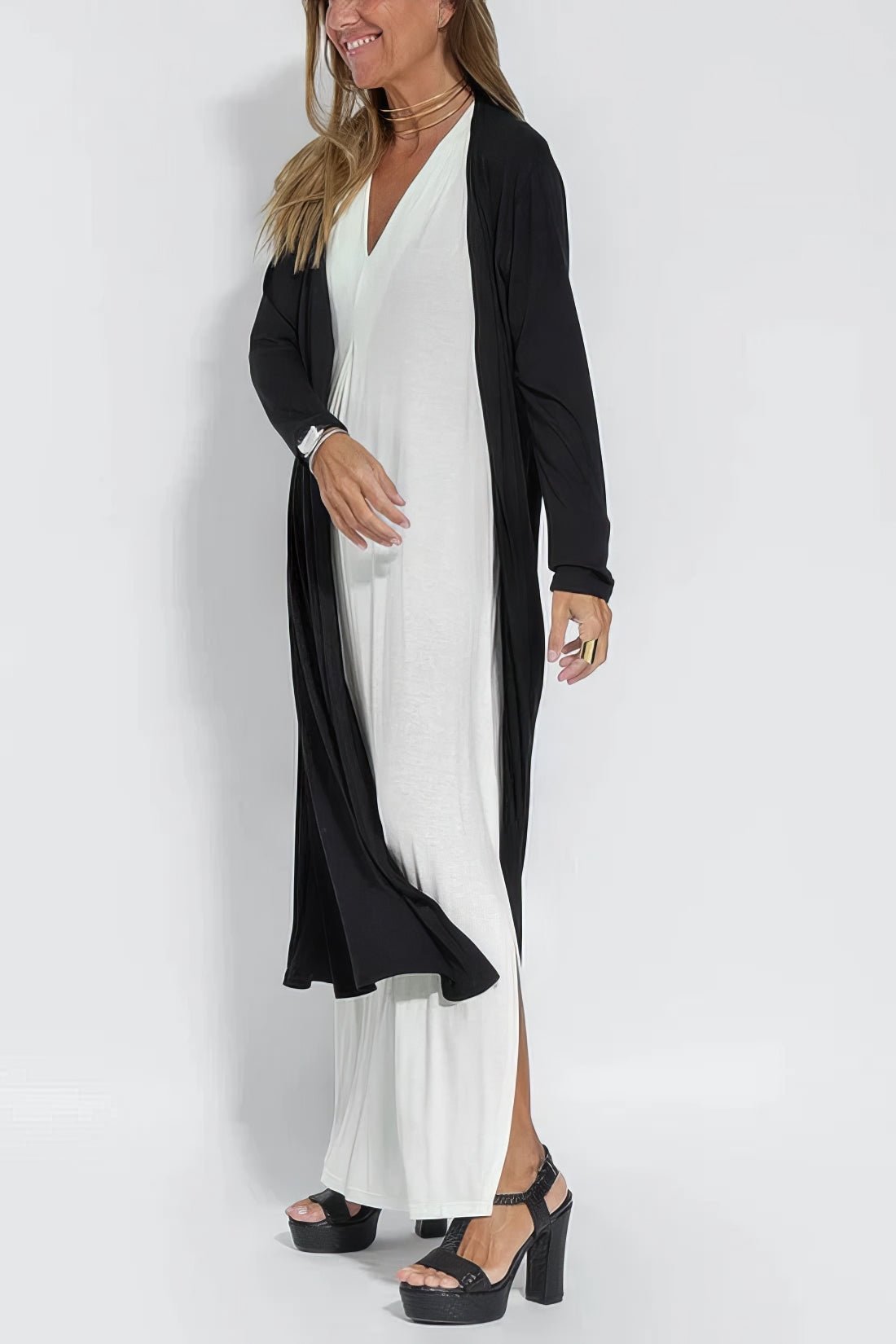 Charlotte | Plus Size Sleeveless Maxi Dress V-Neck Casual Elegant