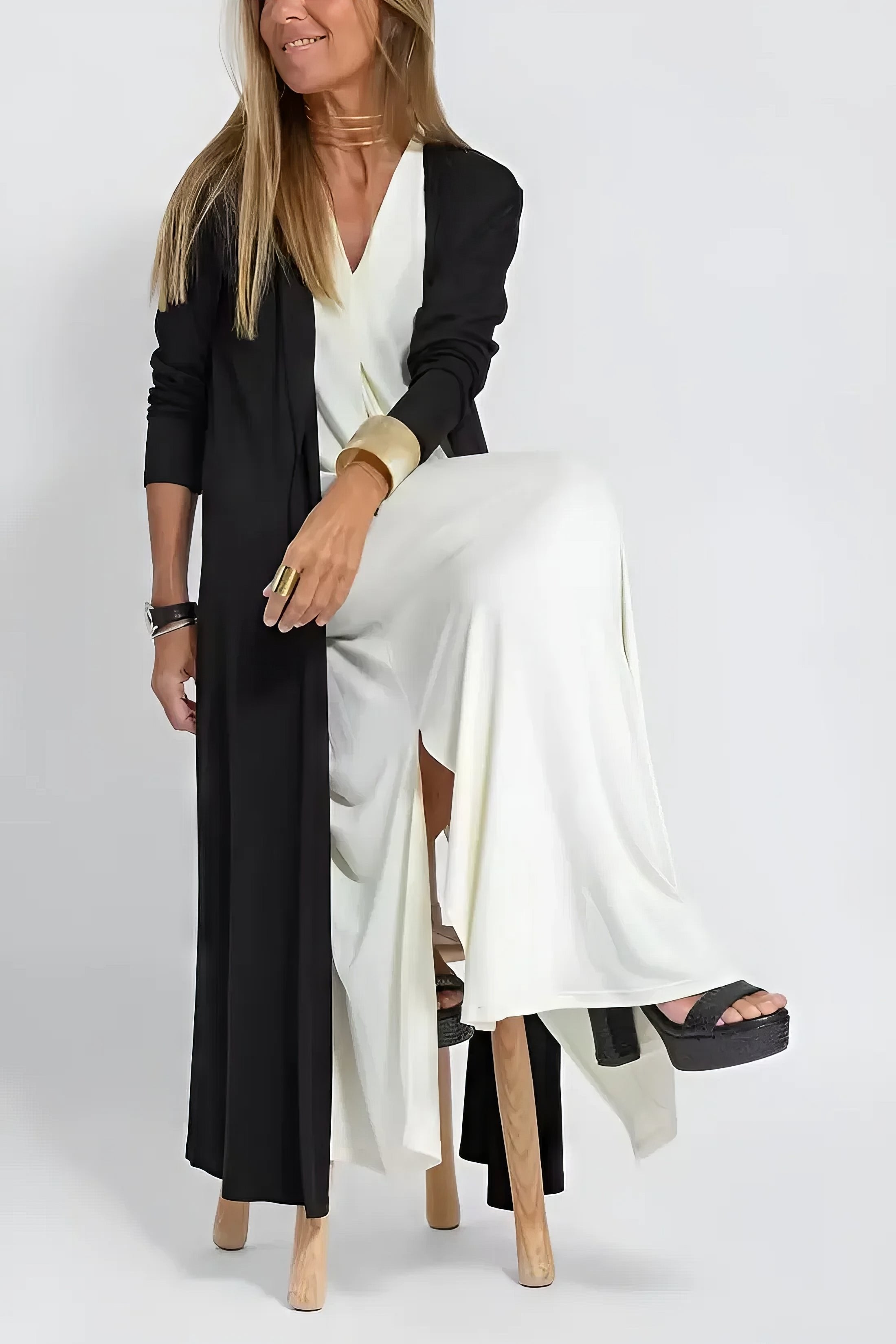 Charlotte | Plus Size Sleeveless Maxi Dress V-Neck Casual Elegant