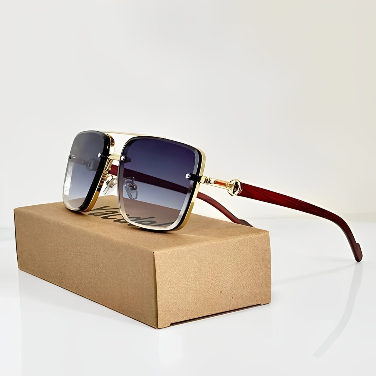 Sunglasses Aviator UV400 Protection Gradient Lens - Gray