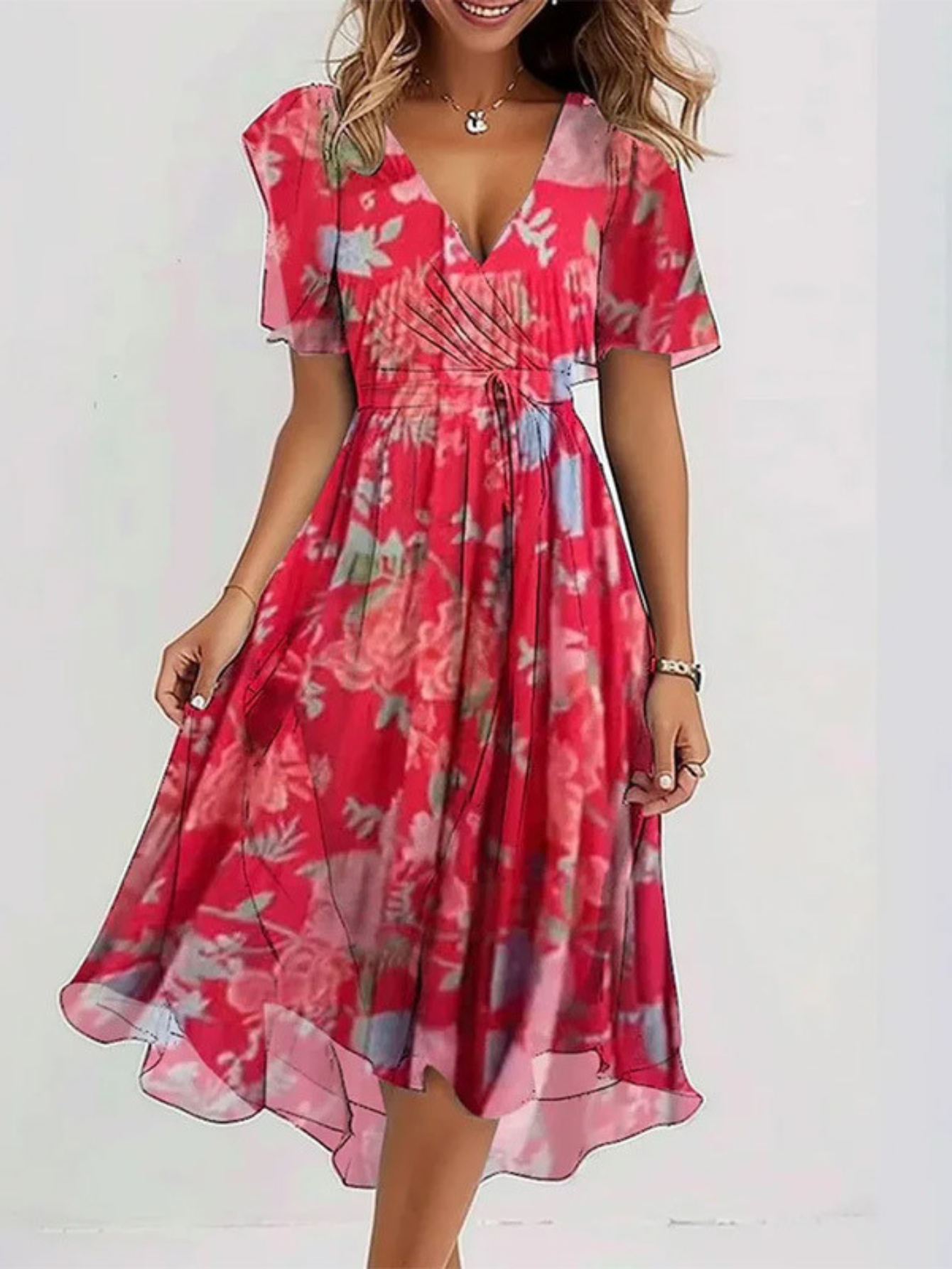 Matilda | Summer Dress With Belly Cover