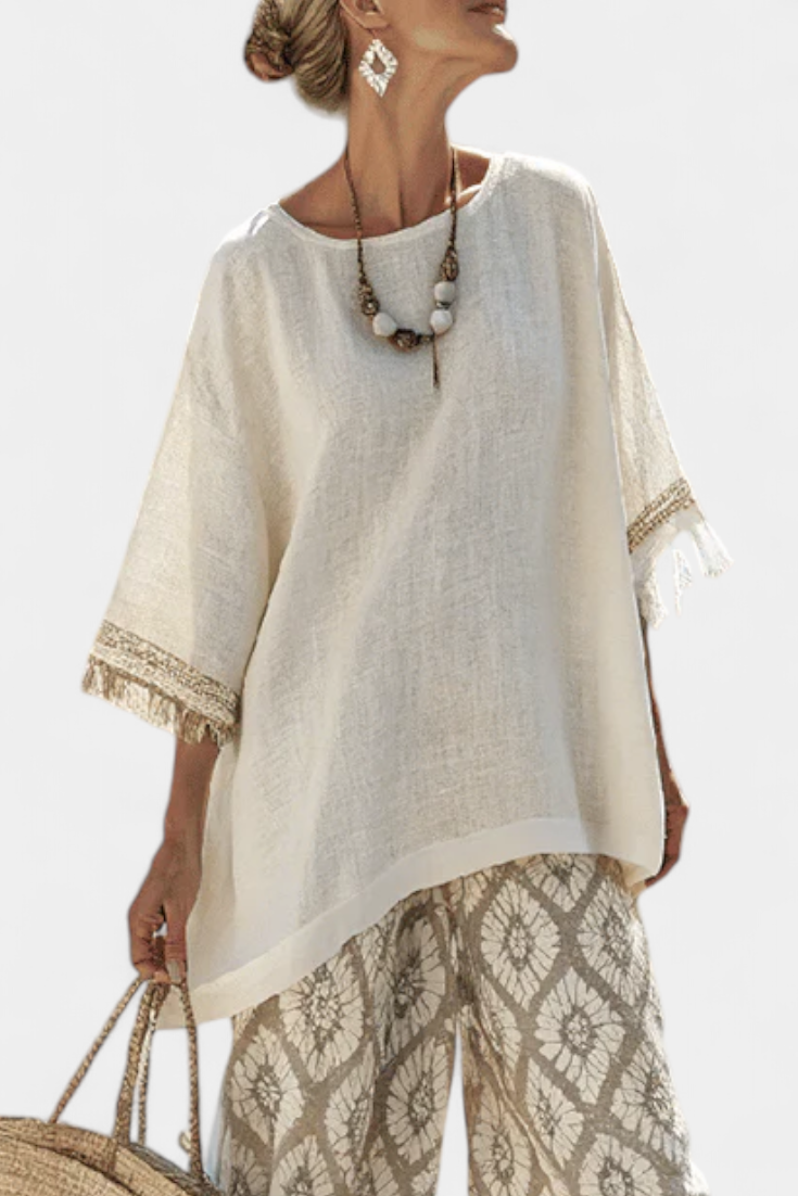 Alverra | Sophisticated Top & Casual Pants Set