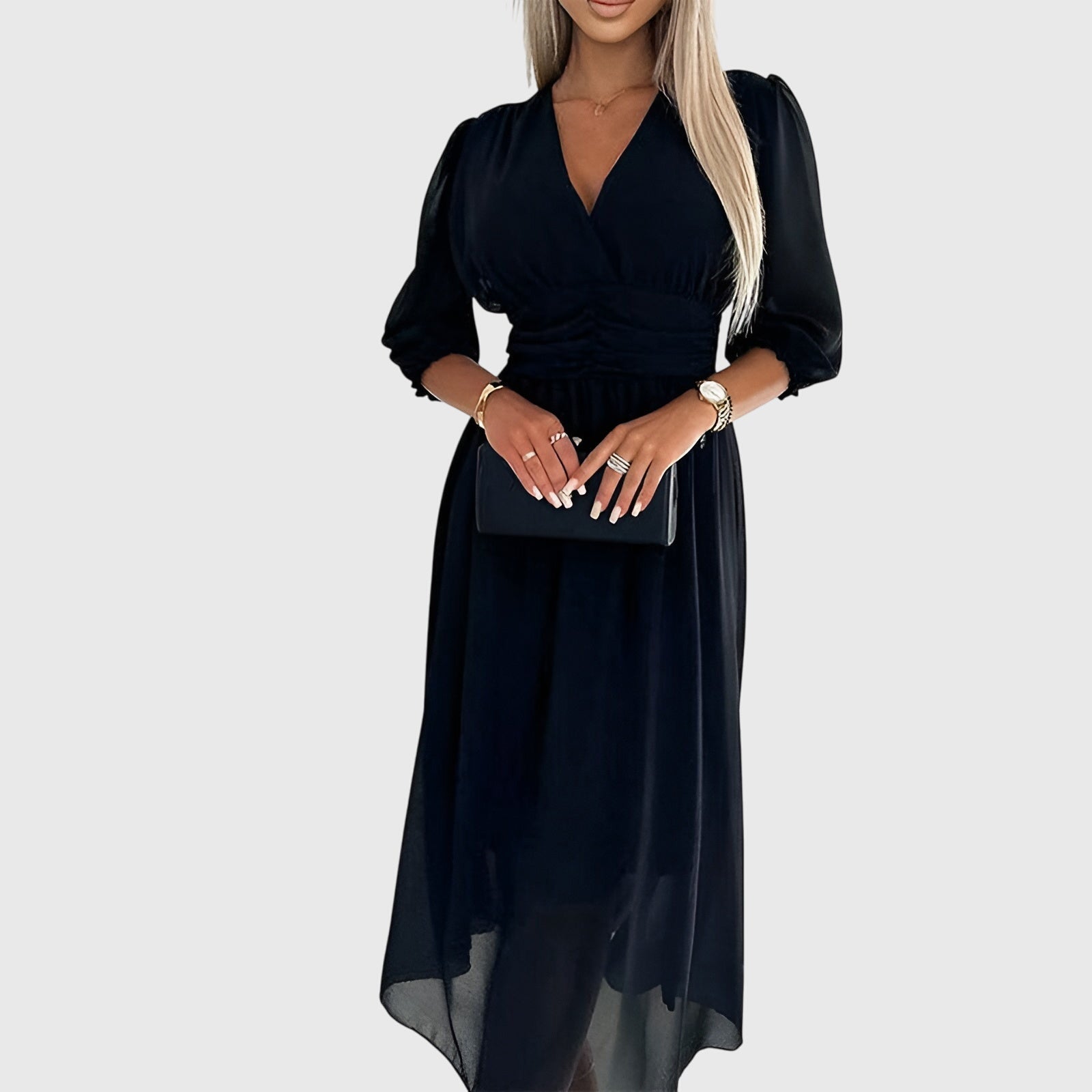 Chloe | Lightweight Silky Chiffon Dress