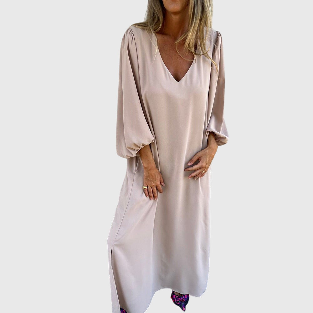 Carol - Long Boho Dress With Pockets