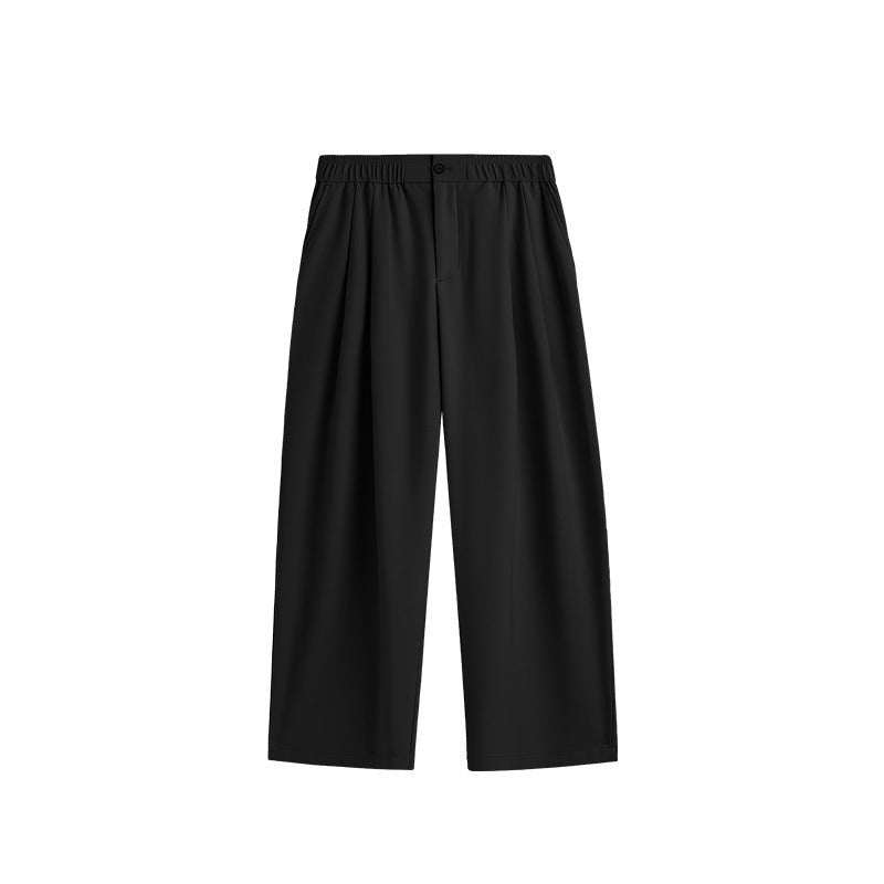 Sebastian | Men's Linen Wide Leg Drawstring Pants Pleated Relaxed Fit