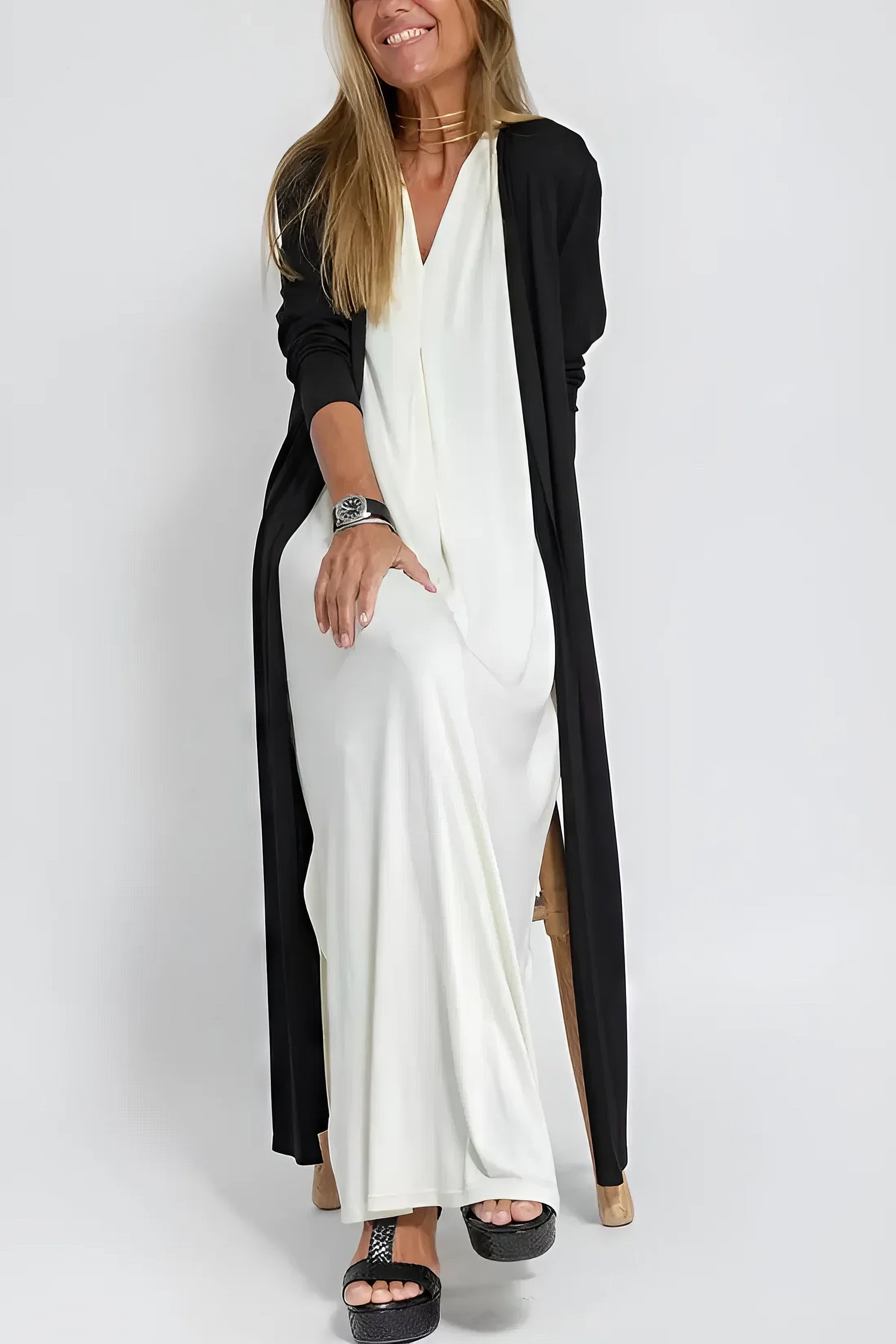 Charlotte | Plus Size Sleeveless Maxi Dress V-Neck Casual Elegant