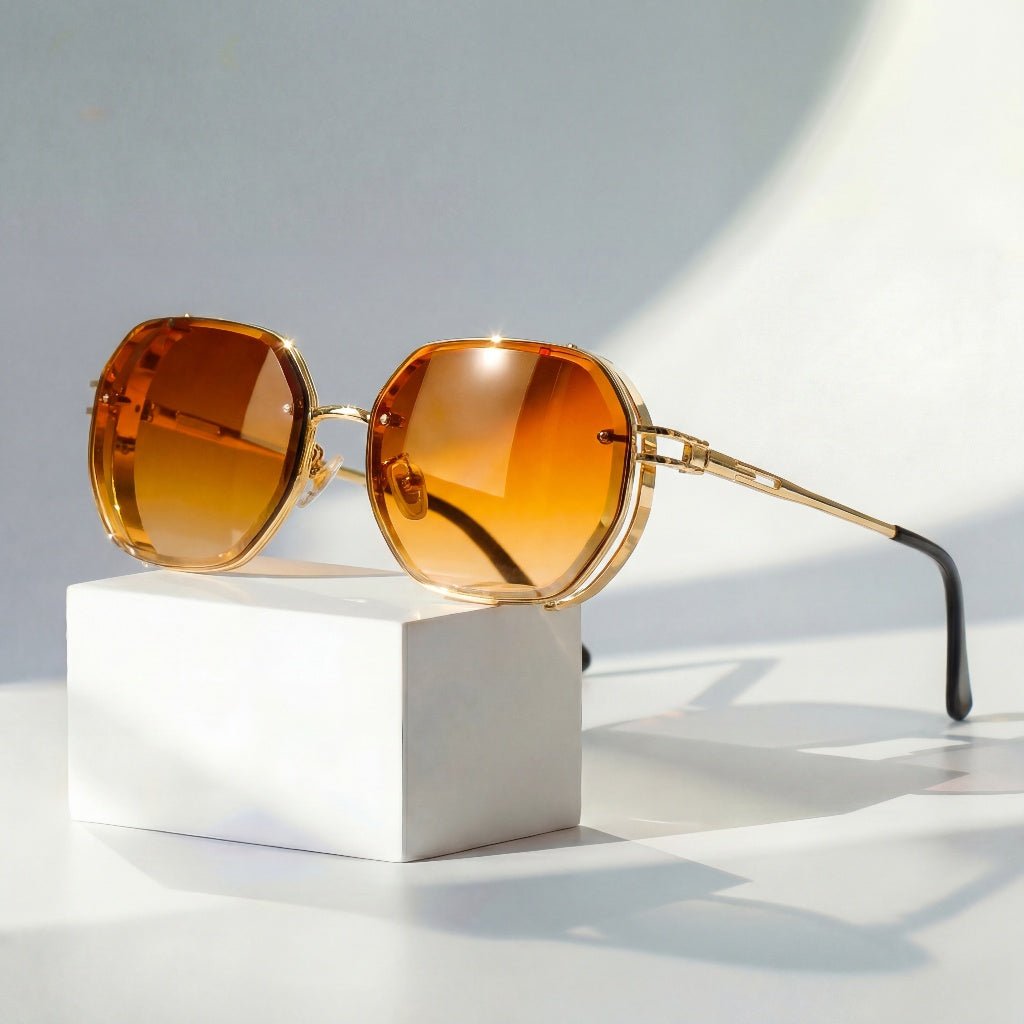 Sunglasses Aviator Style Gold Frame Gradient Lenses UV400 - Old Town (Orignal)