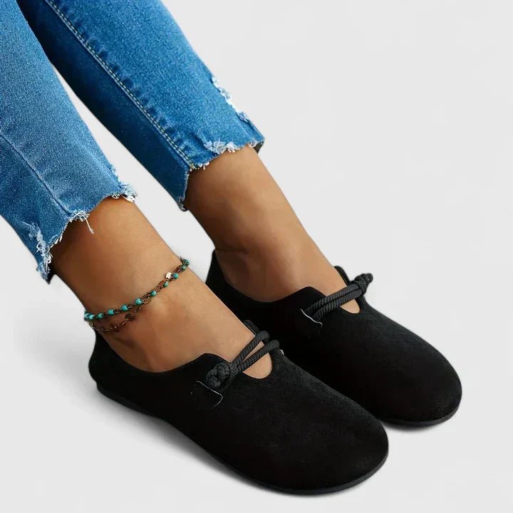 Harper | Women's Rope Detail Loafers Round Toe Slip-On Flat