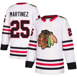 Men's Alec Martinez Chicago Blackhawks Away Jersey - White Authentic