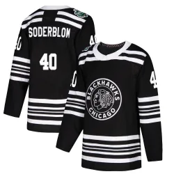 Men's Arvid Soderblom Chicago Blackhawks 2019 Winter Classic Jersey - Black Authentic