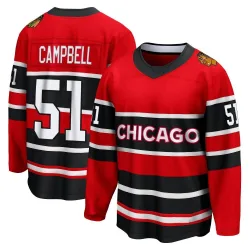 Men's Brian Campbell Chicago Blackhawks Red Special Edition 2.0 Jersey - Black Breakaway