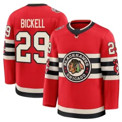 Men's Bryan Bickell Chicago Blackhawks Red 2025 Winter Classic Jersey - Black Premium