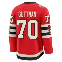 Men's Cole Guttman Chicago Blackhawks Red 2025 Winter Classic Jersey - Black Premium