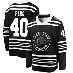 Men's Darren Pang Chicago Blackhawks 2019 Winter Classic Jersey - Black Breakaway