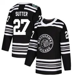 Men's Darryl Sutter Chicago Blackhawks 2019 Winter Classic Jersey - Black Authentic