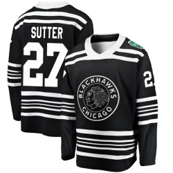 Men's Darryl Sutter Chicago Blackhawks 2019 Winter Classic Jersey - Black Breakaway