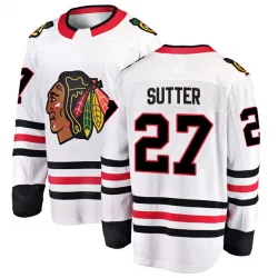 Men's Darryl Sutter Chicago Blackhawks Away Jersey - White Breakaway