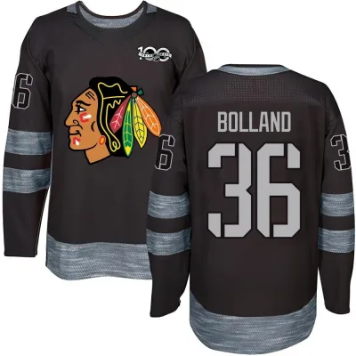 Men's Dave Bolland Chicago Blackhawks 1917-2017 100th Anniversary Jersey - Black Authentic