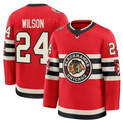 Men's Doug Wilson Chicago Blackhawks Red 2025 Winter Classic Jersey - Black Premium