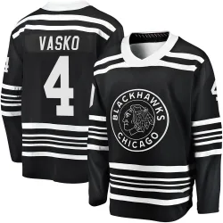 Men's Elmer Vasko Chicago Blackhawks Alternate 2019/20 Premier Jersey - Black Breakaway