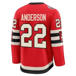 Men's Joey Anderson Chicago Blackhawks Red 2025 Winter Classic Jersey - Black Premium