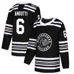 Men's Lou Angotti Chicago Blackhawks 2019 Winter Classic Jersey - Black Authentic