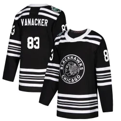 Men's Marek Vanacker Chicago Blackhawks 2019 Winter Classic Jersey - Black Authentic