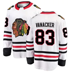 Men's Marek Vanacker Chicago Blackhawks Away Jersey - White Breakaway