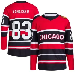 Men's Marek Vanacker Chicago Blackhawks Red Reverse Retro 2.0 Jersey - Black Authentic