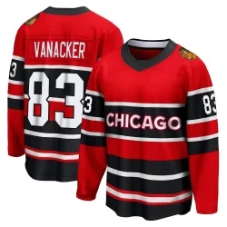 Men's Marek Vanacker Chicago Blackhawks Red Special Edition 2.0 Jersey - Black Breakaway