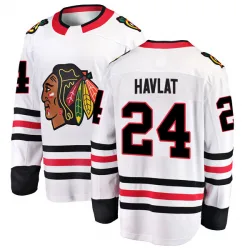 Men's Martin Havlat Chicago Blackhawks Away Jersey - White Breakaway