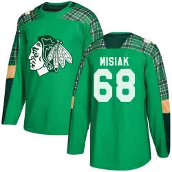 Men's Martin Misiak Chicago Blackhawks St. Patrick's Day Practice Jersey - Green Authentic