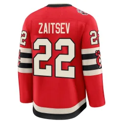 Men's Nikita Zaitsev Chicago Blackhawks Red 2025 Winter Classic Jersey - Black Premium