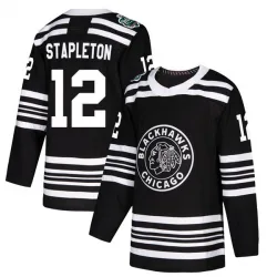 Men's Pat Stapleton Chicago Blackhawks 2019 Winter Classic Jersey - Black Authentic