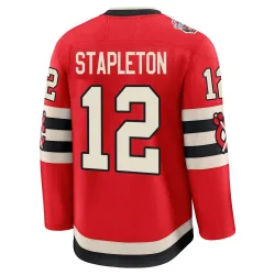 Men's Pat Stapleton Chicago Blackhawks Red 2025 Winter Classic Jersey - Black Premium