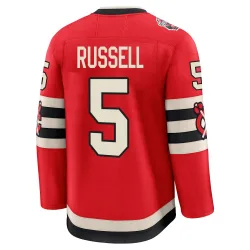 Men's Phil Russell Chicago Blackhawks Red 2025 Winter Classic Jersey - Black Premium