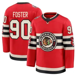 Men's Scott Foster Chicago Blackhawks Red 2025 Winter Classic Jersey - Black Premium