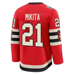 Men's Stan Mikita Chicago Blackhawks Red 2025 Winter Classic Jersey - Black Premium