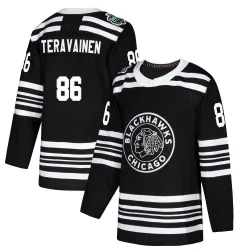 Men's Teuvo Teravainen Chicago Blackhawks 2019 Winter Classic Jersey - Black Authentic