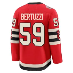 Men's Tyler Bertuzzi Chicago Blackhawks Red 2025 Winter Classic Jersey - Black Premium