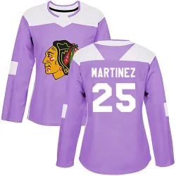 Women's Alec Martinez Chicago Blackhawks Fights Cancer Practice Jersey - Purple Authentic