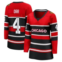 Women's Bobby Orr Chicago Blackhawks Red Special Edition 2.0 Jersey - Black Breakaway