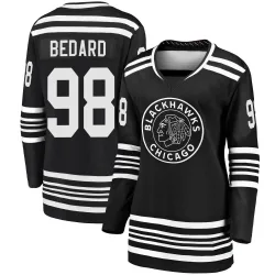 Women's Connor Bedard Chicago Blackhawks Alternate 2019/20 Premier Jersey - Black Breakaway