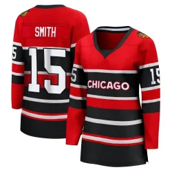 Women's Craig Smith Chicago Blackhawks Red Special Edition 2.0 Jersey - Black Breakaway