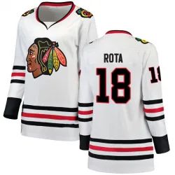 Women's Darcy Rota Chicago Blackhawks Away Jersey - White Breakaway