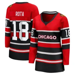 Women's Darcy Rota Chicago Blackhawks Red Special Edition 2.0 Jersey - Black Breakaway